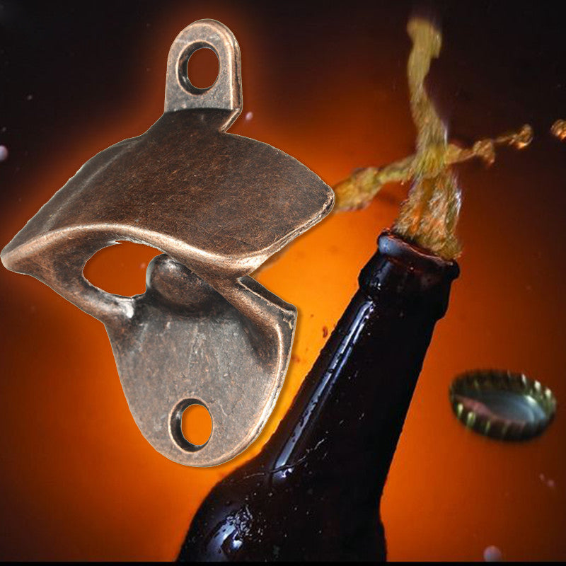 Chic Vintage Antique Iron Wall Beer Opener