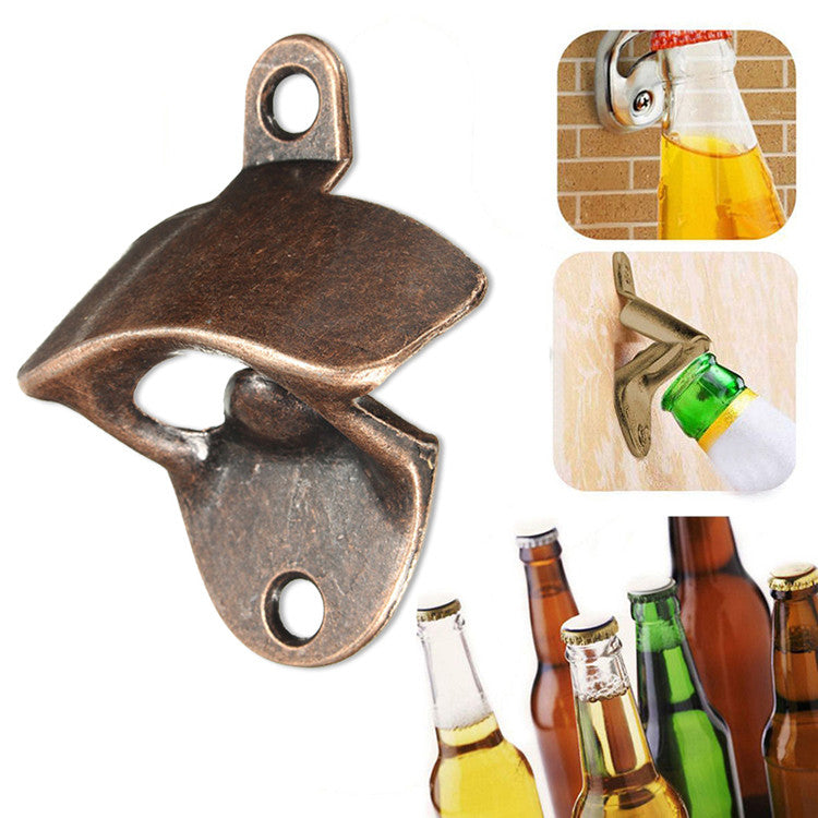 Chic Vintage Antique Iron Wall Beer Opener